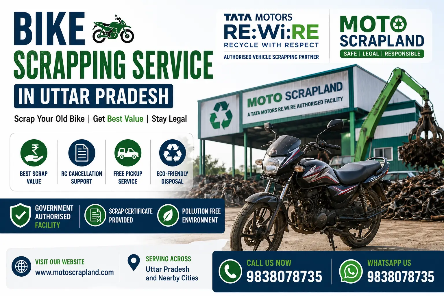  Bike Scrapping Service in Uttar Pradesh