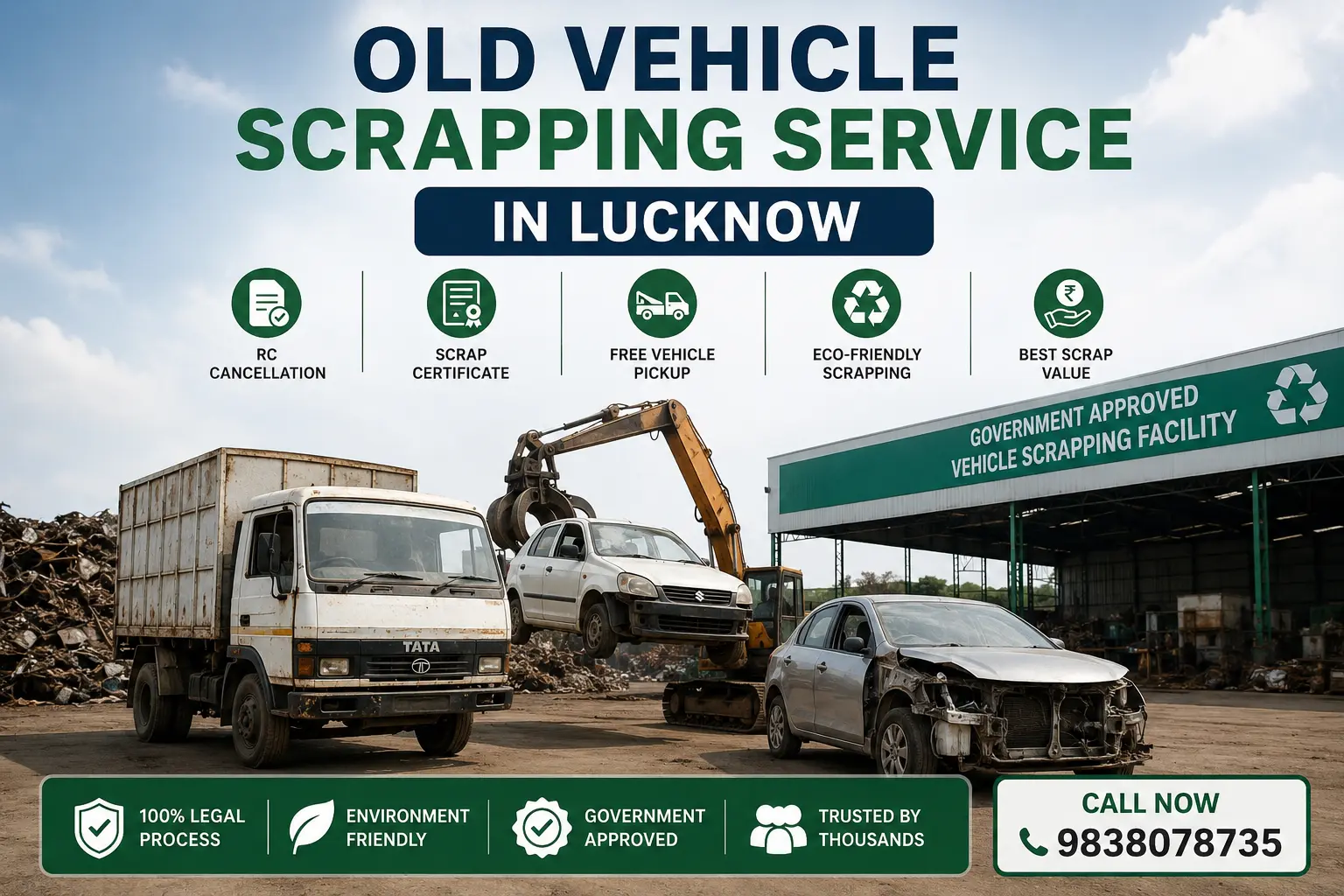 Old Vehicle Scrapping Service in Lucknow
