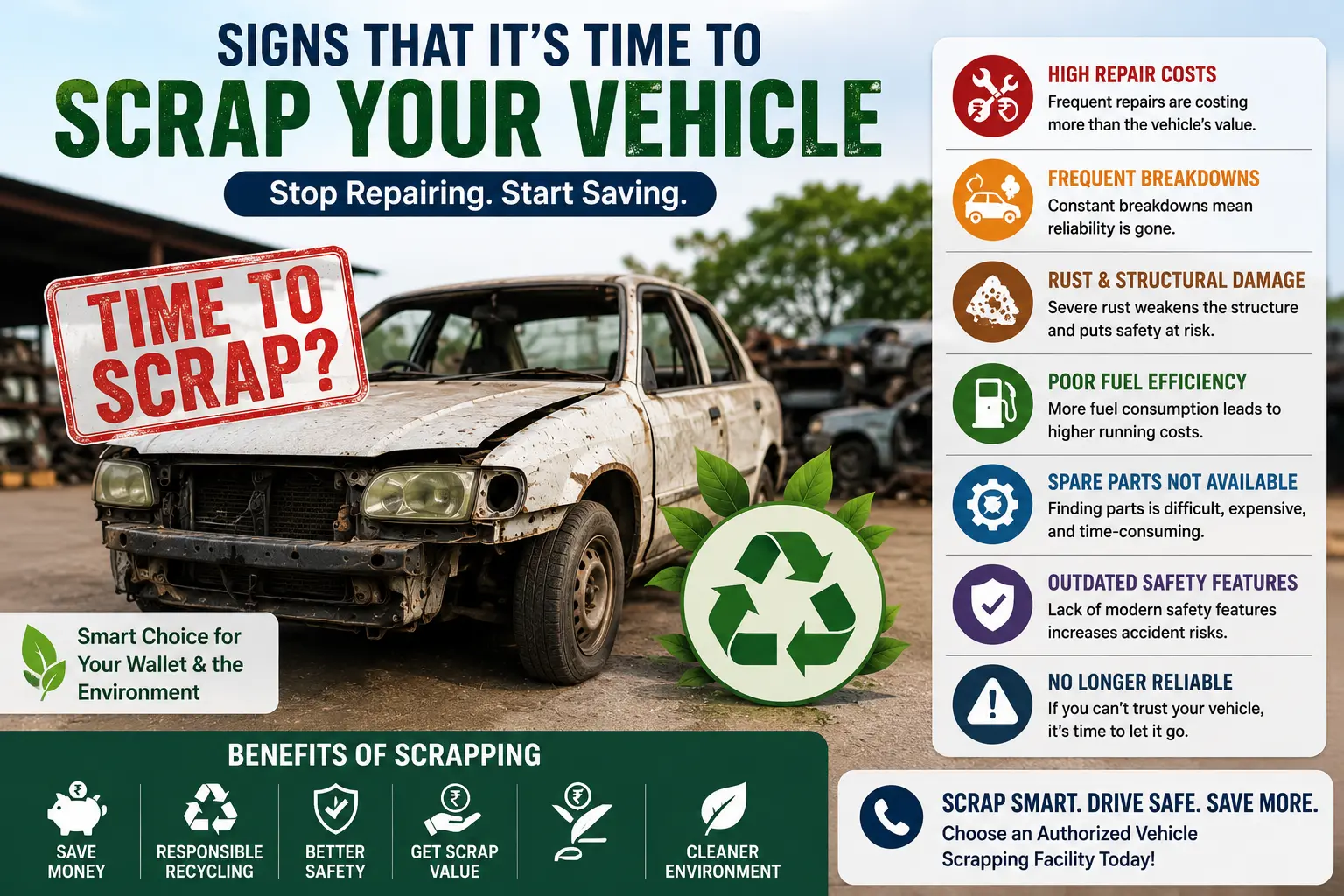 Signs It's Time to Scrap Your Vehicle