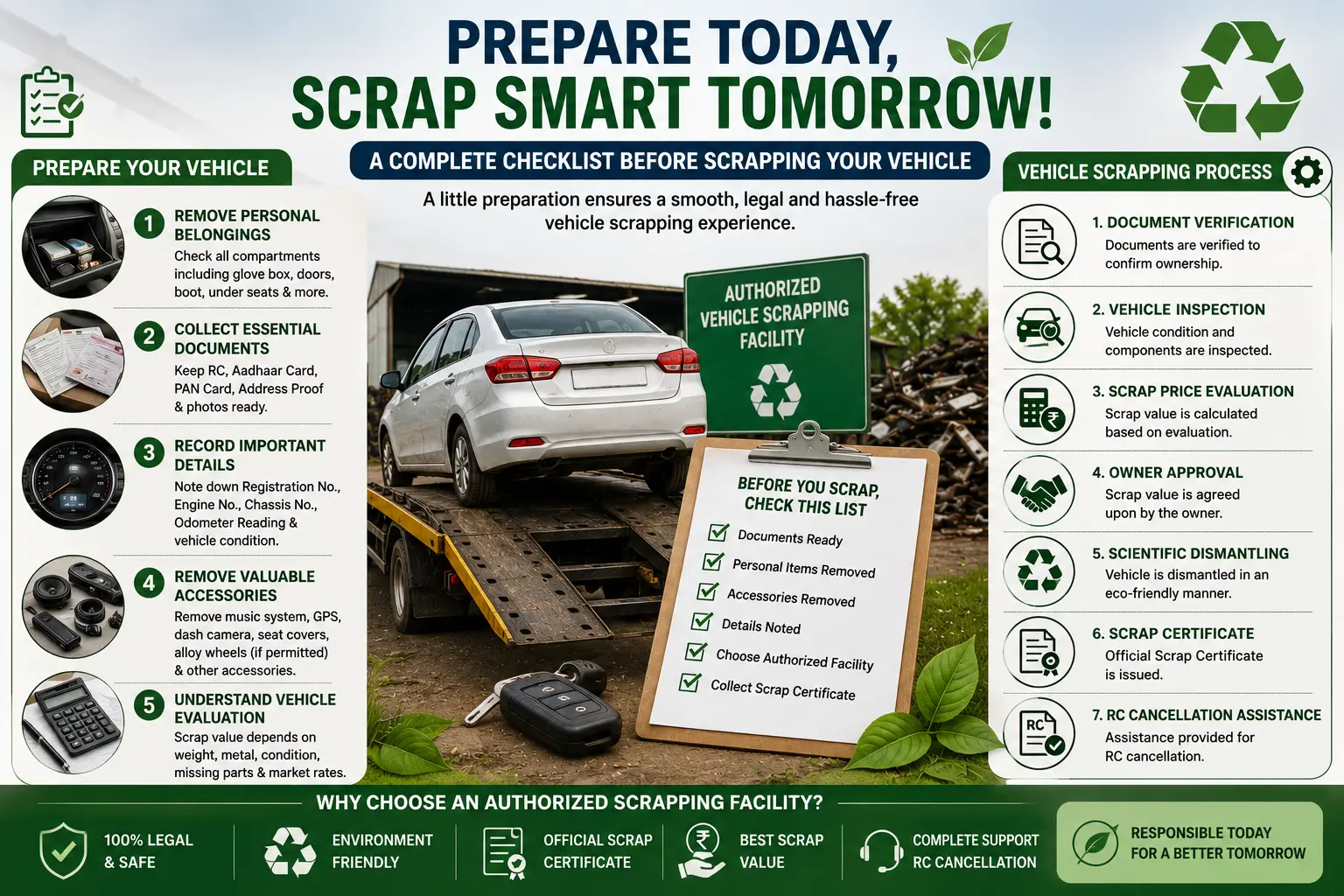 How to Prepare Your Vehicle Before Scrapping