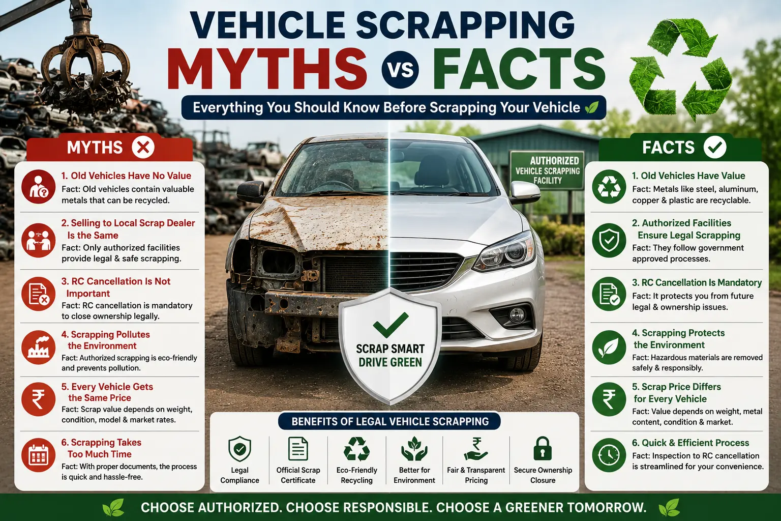 Vehicle Scrapping Myths vs Facts